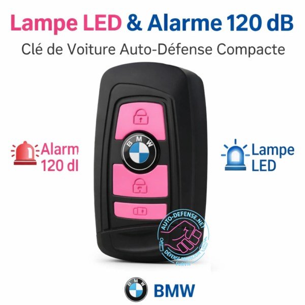 Accessoire multifonction au format clé avec éclairage LED et alarme