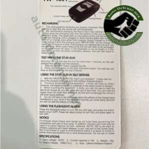 notice d'utilisation de la clé de voiture tase et led