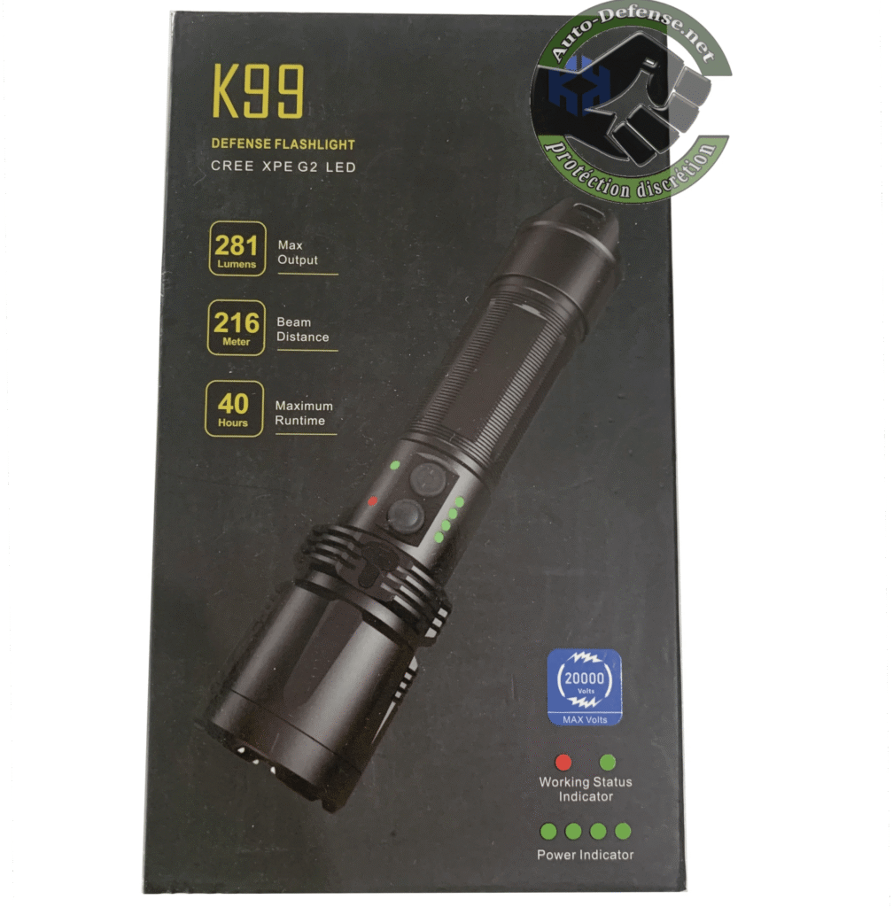 Lampe de Poche super Puissante – Portée 216 Mètres Auto-Défense