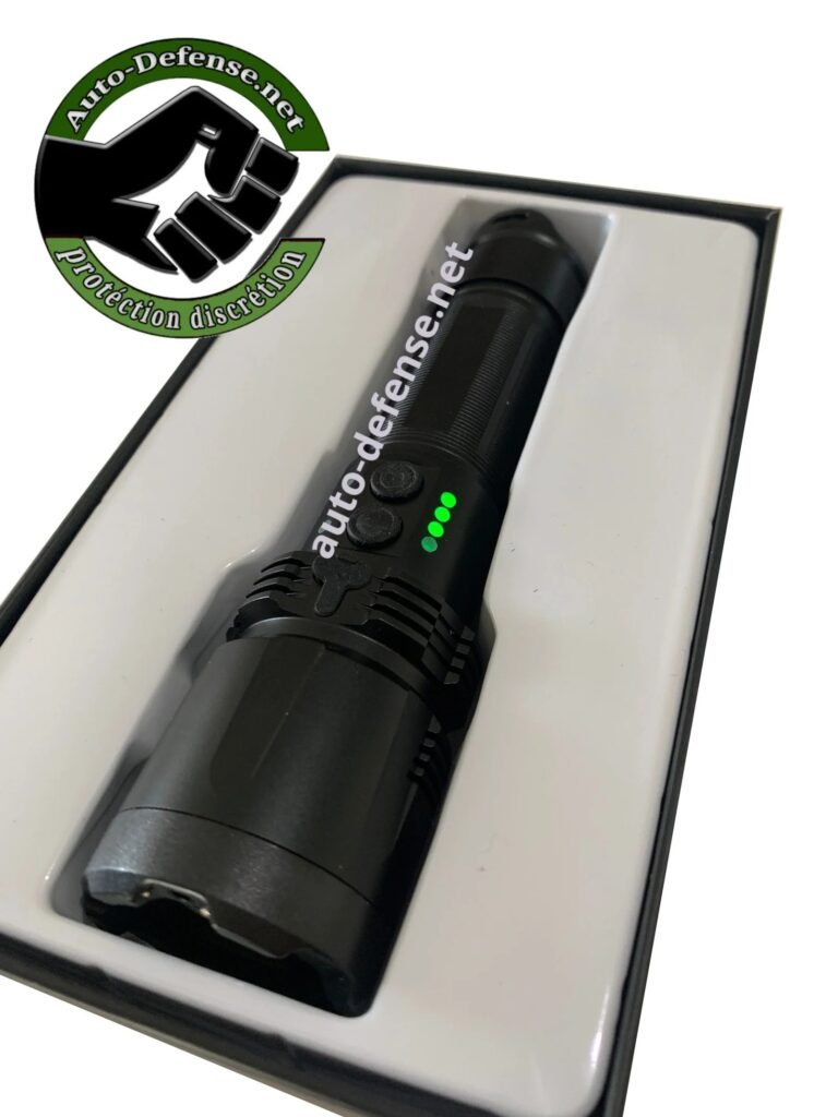 Lampe de Poche super Puissante – Portée 216 Mètres Auto-Défense