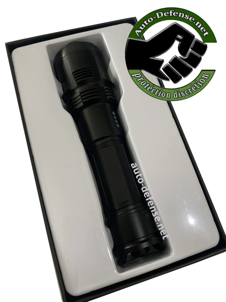 Lampe de Poche super Puissante – Portée 216 Mètres Auto-Défense