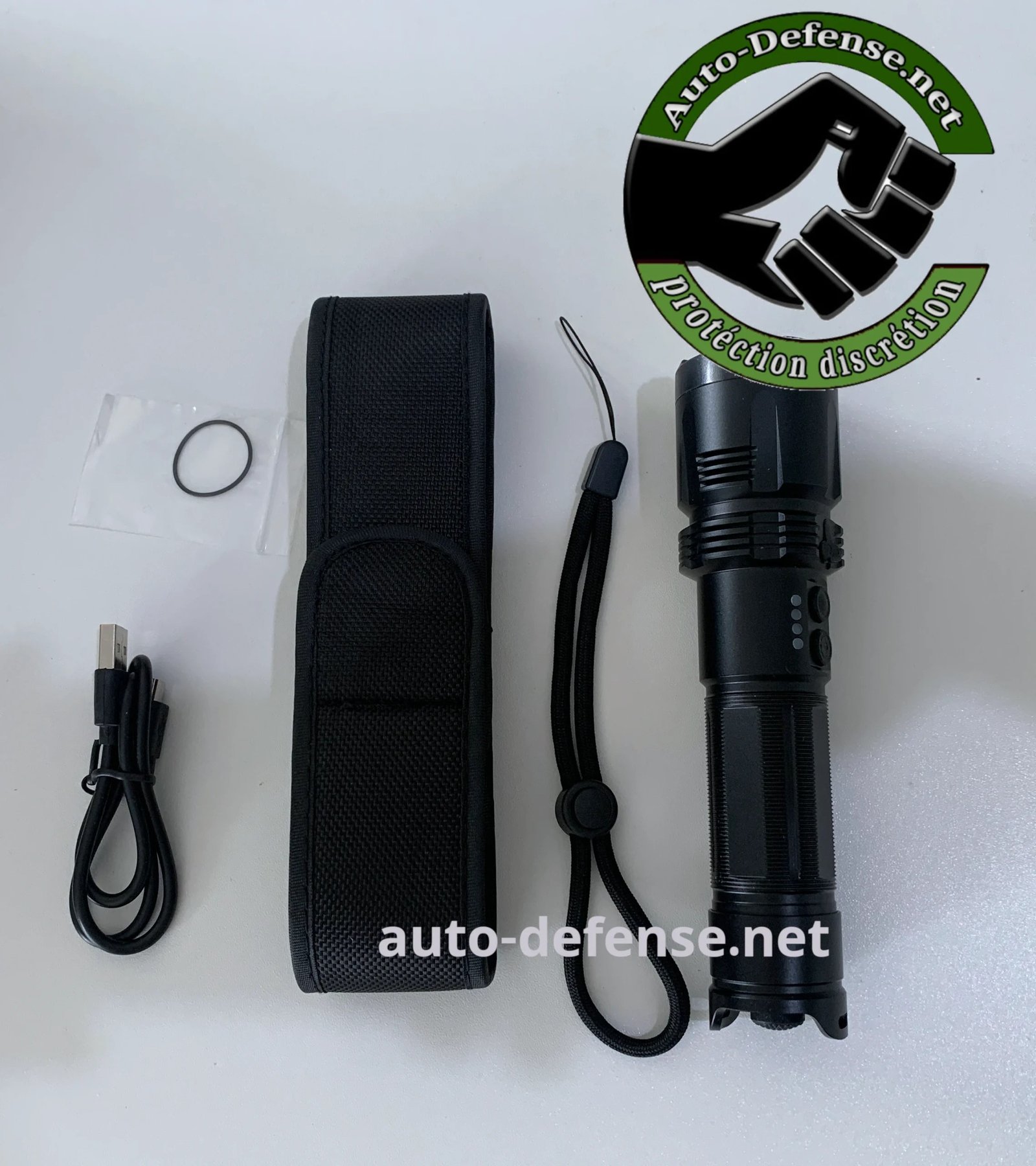 Lampe de Poche super Puissante – Portée 216 Mètres Auto-Défense – Image 7