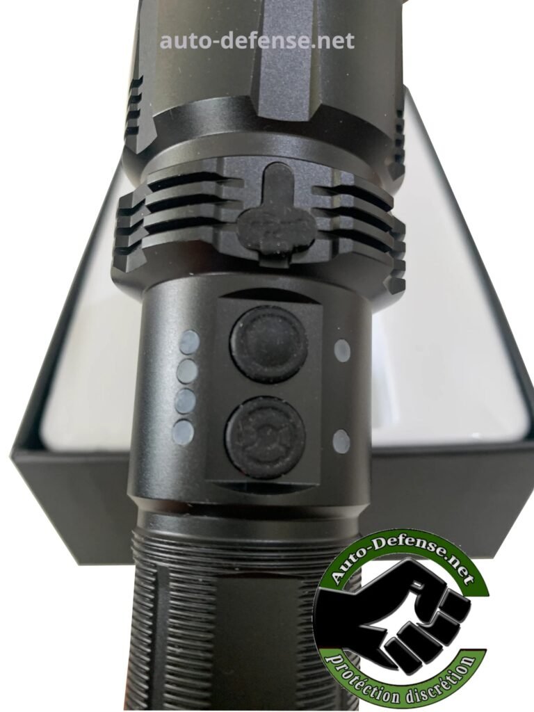 Lampe de Poche super Puissante – Portée 216 Mètres Auto-Défense