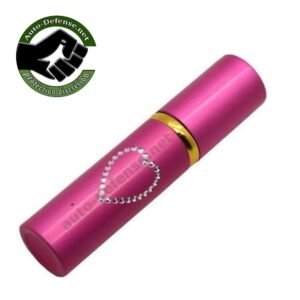 Rouge à lèvres lacrymogène compact et léger, disponible en plusieurs couleurs avec petit cœur